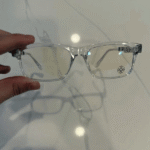 Chrome Hearts Clear Eyeglasses with Silver Detailing