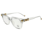Chrome Hearts Gold Silver Frame Eyeglasses