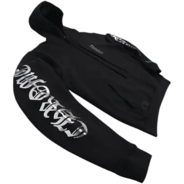 Chrome Hearts Foil Print Hoodie Black