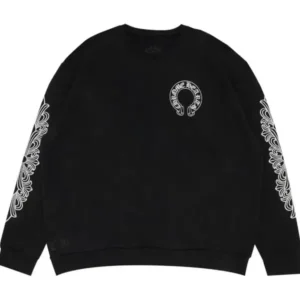 Chrome Hearts Horseshoe Crewneck Black