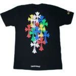 Chrome Hearts Multi Color Cross Cemetery T-shirt Black