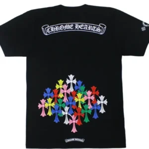 Chrome Hearts Multi Color Cross T-shirt Black