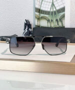 Chrome Hearts Nailer Luxury Black & Silver Aviator Eyewear