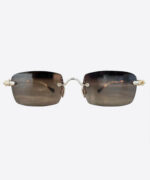 Chrome Hearts Pills III Gold Luxury Sunglasses with Gray Tint