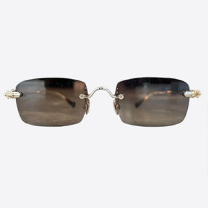 Chrome Hearts Pills III Gold Luxury Sunglasses with Gray Tint