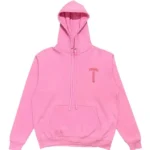 Chrome Hearts Red Logo Hoodie Pink
