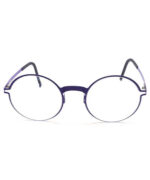 Chrome Hearts Round Black Purple Frame Luxury Eyeglasses