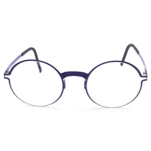 Chrome Hearts Round Black Purple Frame Luxury Eyeglasses