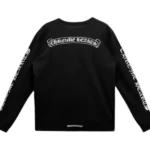 Chrome Hearts Scroll Logo L/S Pocket T-shirt Black