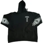 Chrome Hearts Single Floral T Logo Hoodie Black