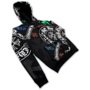 Chrome Hearts Stencil Hoodie Black