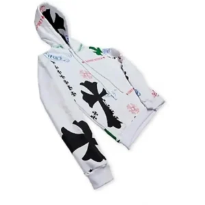 Chrome Hearts Stencil Hoodie White