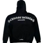Chrome Hearts T Logo FU Shoulder Zip Up Hoodie BlackChrome Hearts T Logo FU Shoulder Zip Up Hoodie Black