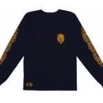 Chrome Hearts V89 Dagger L/S T-shirt Navy/Yellow