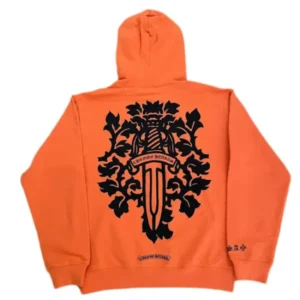 Chrome Hearts Vine Dagger Hoodie Orange/Black