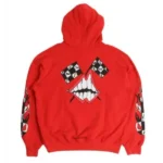 Chrome Hearts x Matty Boy Flames Hoodie Red