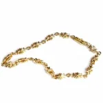 Chrome Hearts 22k Gold Tiny E Ch Plus Bracelet