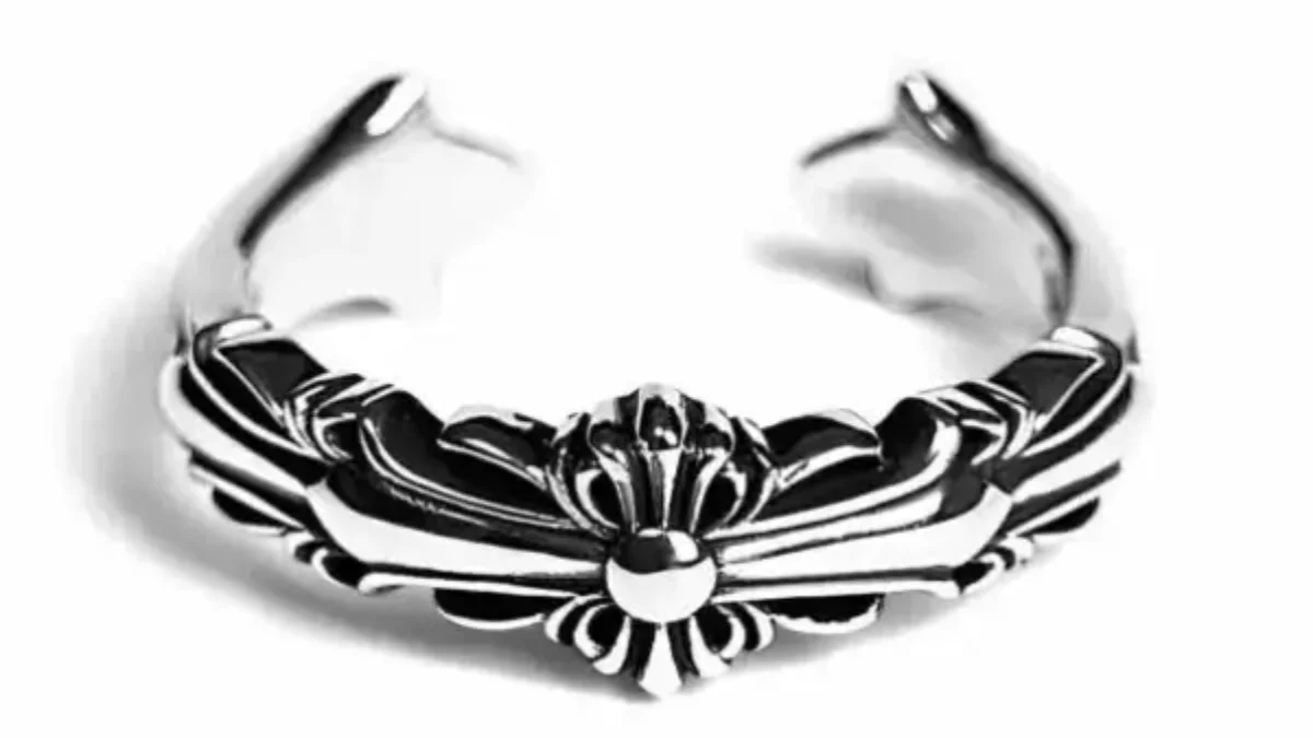 Chrome Hearts Baby Double Floral Cross Ring - Chrome Hearts UK