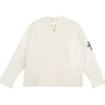Chrome Hearts Leopard Cross Patch Cashmere Pullover Hoodie