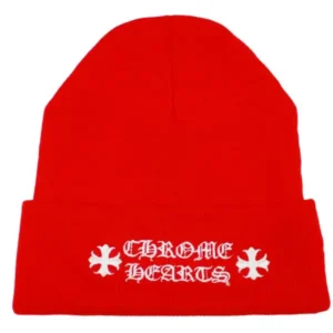 Chrome Hearts Logo Beanie Red