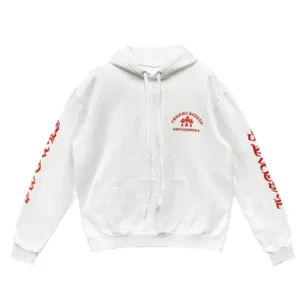 Chrome Hearts Orange Triple Cross Pullover Hoodie