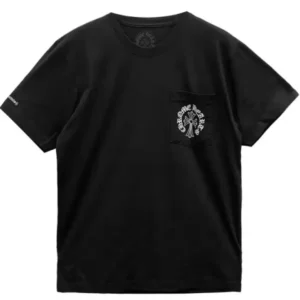 Chrome Hearts Black Triple Cross Logo Short Sleeve T-shirt
