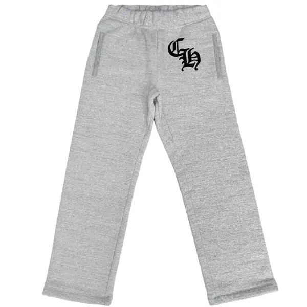 Chrome Hearts CH Logo Grey Sweatpants Chrome Hearts CH Logo Grey Sweatpants