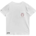 Chrome Hearts Cemetery Cross Red Horseshoe Short Sleeve T-Shirt Tee
