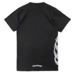 Chrome Hearts Cross Flame Printing Short Sleeve Tee