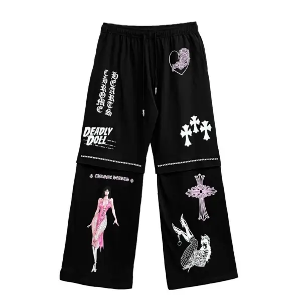 Chrome Hearts JJS Deadly Doll Miami Exclusive Black Pants Chrome Hearts JJS Deadly Doll Miami Exclusive Black Pants