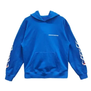 Chrome Hearts Matty Boy SPACE Logo Blue Hoodie