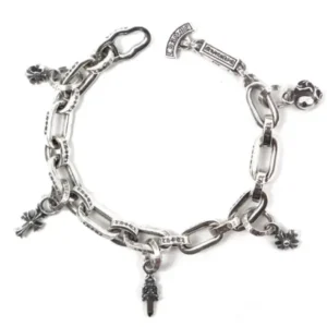 Chrome Hearts Multi Element Drop Paperchain Bracelet
