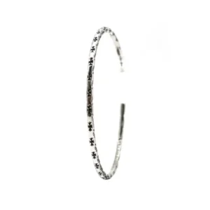Chrome Hearts Silver Cross Earring Hoop