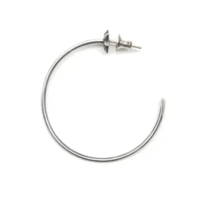Chrome Hearts Silver Cross Earring Hoop