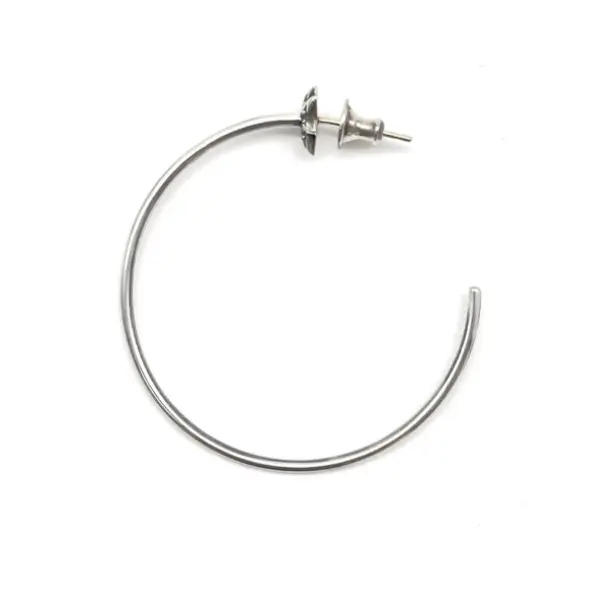 Chrome Hearts Silver Cross Earring Hoop Chrome Hearts Silver Cross Earring Hoop