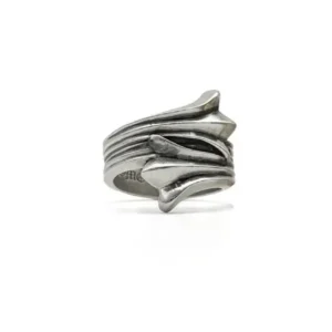 Chrome Hearts Silver Cross Tail Ring