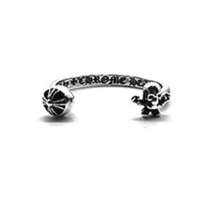 Chrome Hearts Silver Foti Bubblegum Cross Ring
