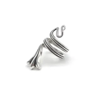 Chrome Hearts Silver Iris Serpentine Ring