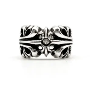 Chrome Hearts Silver K&T Katie Flower Ring