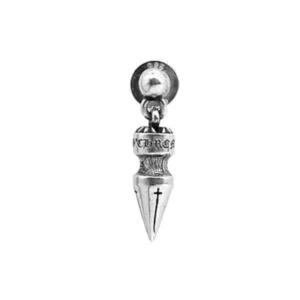 Chrome Hearts Silver Spike Drop Earring