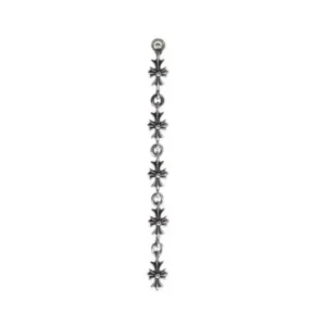 Chrome Hearts Silver Tiny E Plus 5 Links Earring Drop