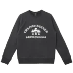 Chrome Hearts Triple Cross CH Embroidered Sweatshirt
