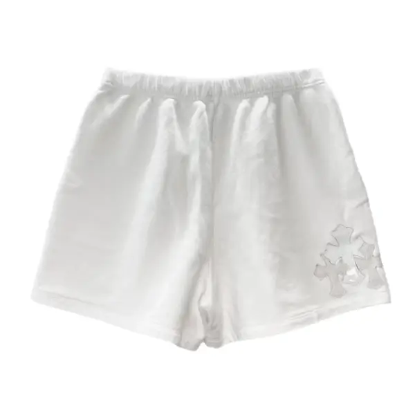 Chrome Hearts Triple Cross Leather Patch Logo Shorts Chrome Hearts Triple Cross Leather Patch Logo Shorts