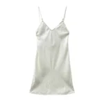 Chrome Hearts White Monogram Cross Silk Camisole Long Skirt