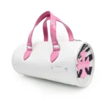 Chrome Hearts London Exclusive White&Pink Patent Leather Cross Mini Duffle Bag