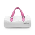 Chrome Hearts London Exclusive White&Pink Patent Leather Cross Mini Duffle Bag