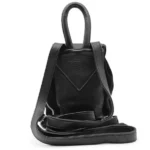 Chrome Hearts Silver Dagger Suede Black Bucket Backpack